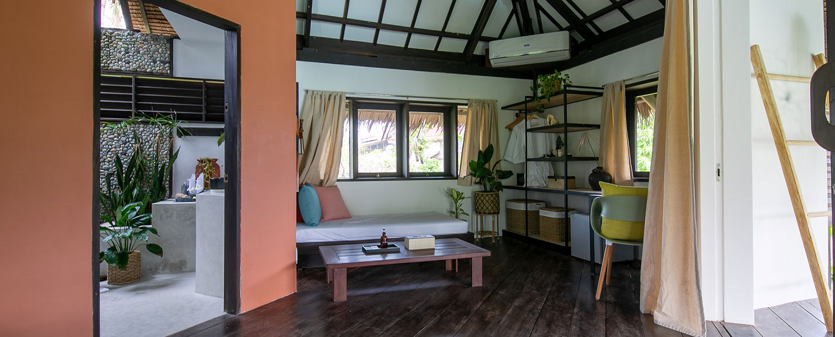 Open-sky bathroom — Kawayan Villa Siargao private villa Siargao