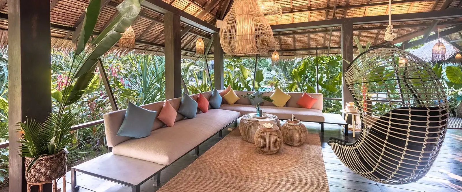 Luxury villa living room overview — Kawayan Villa Siargao, Cloud 9 Siargao